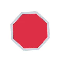Stop sign animated emoji