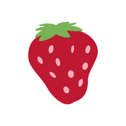 Strawberry animated emoji
