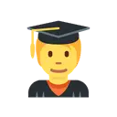Student cartoon animated emoji