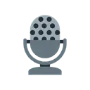 Studio microphone cartoon animated emoji