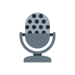 Studio microphone animated emoji