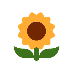 Sunflower animated emoji
