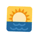 Sunrise cartoon animated emoji