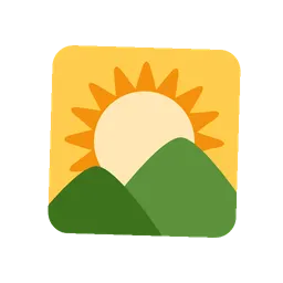 Sunrise over mountains animated emoji