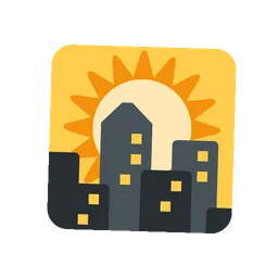 Sunset animated emoji