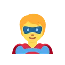 Superhero cartoon animated emoji
