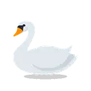 Swan cartoon animated emoji