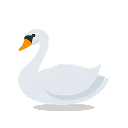 Swan animated emoji