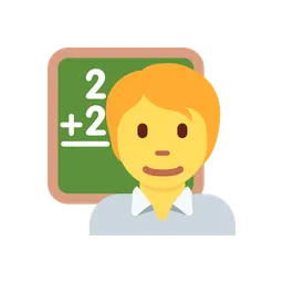 Teacher animated emoji
