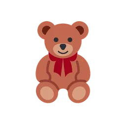 Teddy bear animated emoji