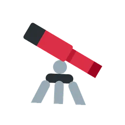 Telescope animated emoji