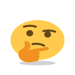 Thinking face animated emoji