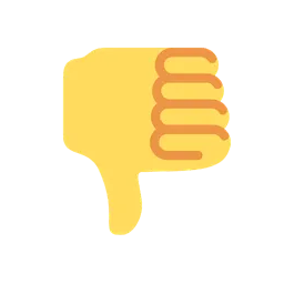 Thumbs down animated emoji