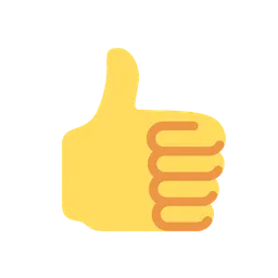 Thumbs up animated emoji