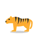 Tiger cartoon animated emoji