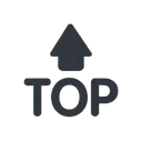 TOP arrow cartoon animated emoji