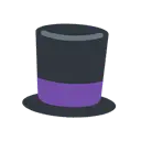 Top hat cartoon animated emoji