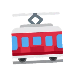 Tram car animated emoji