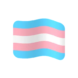 Transgender flag animated emoji