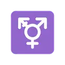 Transgender symbol cartoon animated emoji