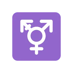 Transgender symbol animated emoji