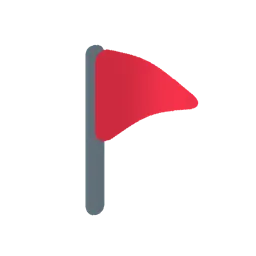 Triangular flag animated emoji
