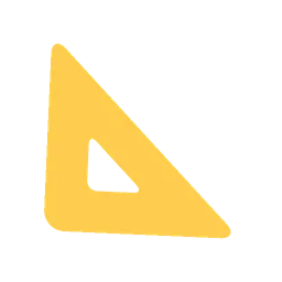 Triangular ruler animated emoji