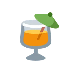 Tropical drink animated emoji