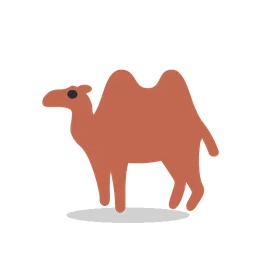 Two-hump camel animated emoji