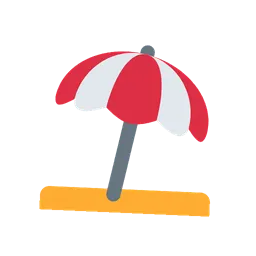 Umbrella on ground animated emoji