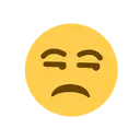 Unamused face cartoon animated emoji