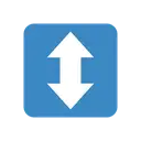 Up-down arrow cartoon animated emoji