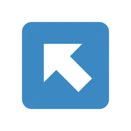 Up-left arrow animated emoji