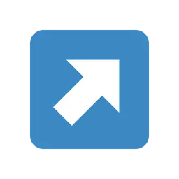 Up-right arrow animated emoji