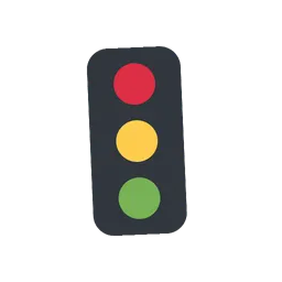 Vertical traffic light animated emoji