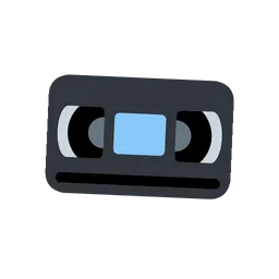 Videocassette animated emoji