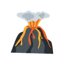 Volcano cartoon animated emoji