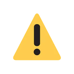 Warning animated emoji