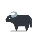 Water buffalo cartoon animated emoji