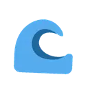 Water wave cartoon animated emoji