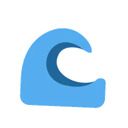 Water wave animated emoji