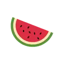 Watermelon cartoon animated emoji