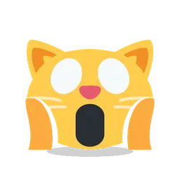 Weary cat animated emoji