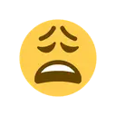 Weary face cartoon animated emoji