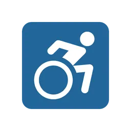 Wheelchair symbol animated emoji