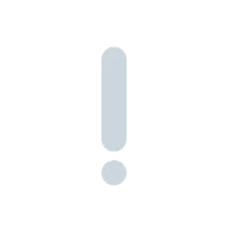 White exclamation mark animated emoji