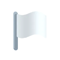 White flag animated emoji