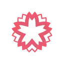 White flower cartoon animated emoji