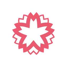 White flower animated emoji
