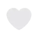 White heart cartoon animated emoji